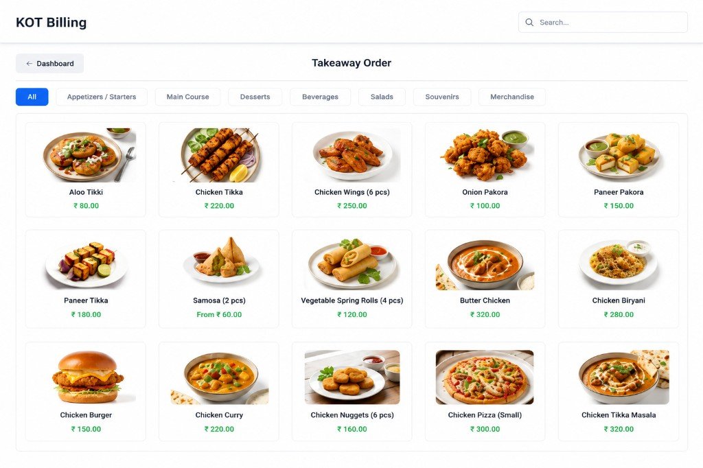 KitchenMate POS Interface